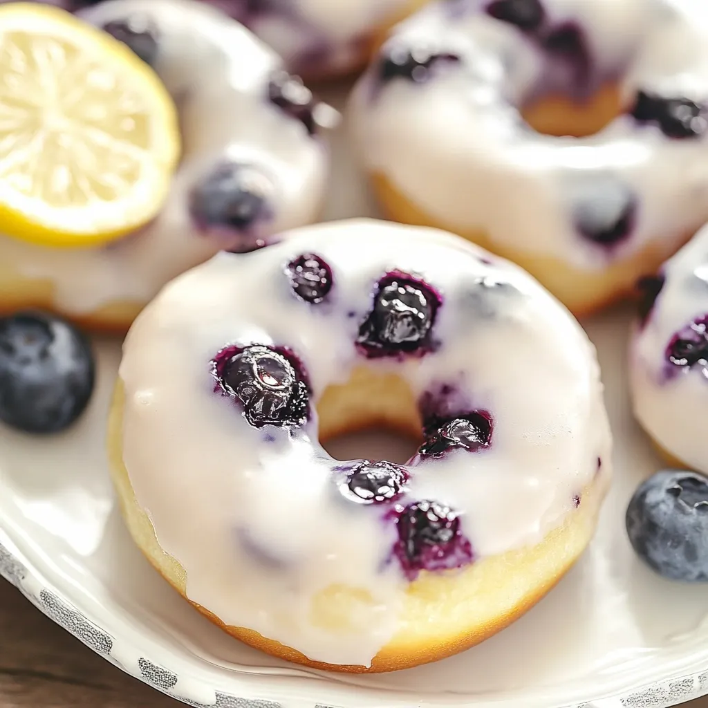 Rosquinhas de Limão e Mirtilo