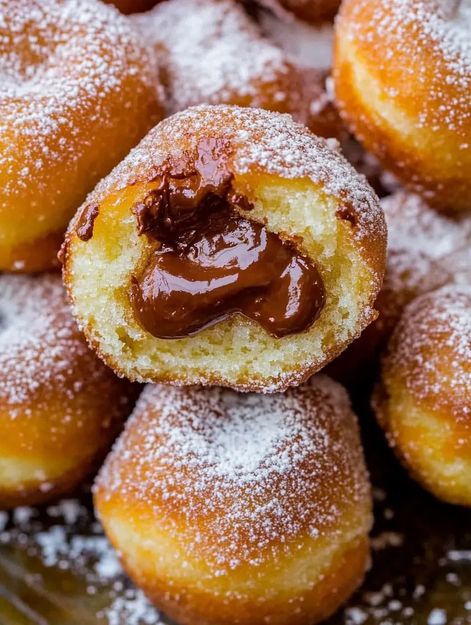 Donuts Caseiros Recheados com Nutella