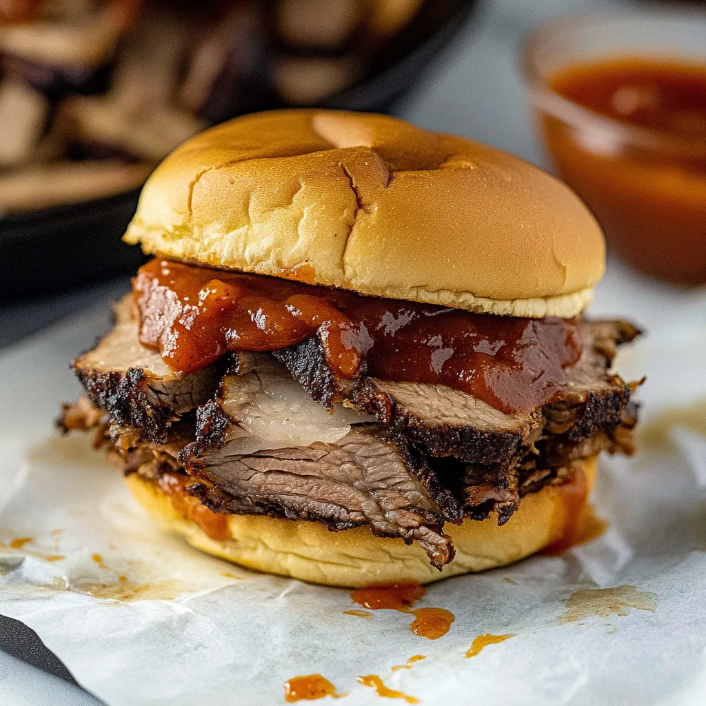 Sanduíche de Brisket Barbecue na Panela Elétrica