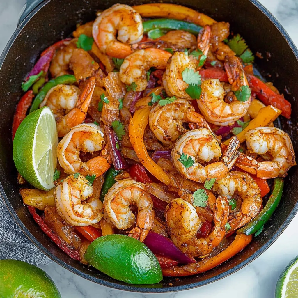 Receita Fácil de Fajitas de Camarão