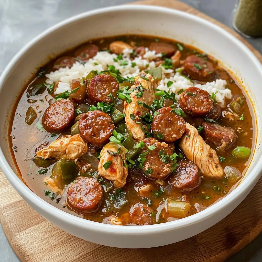 Frango e Linguiça Cajun