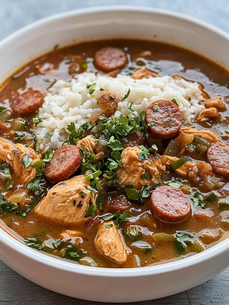Gumbo de Frango e Linguiça