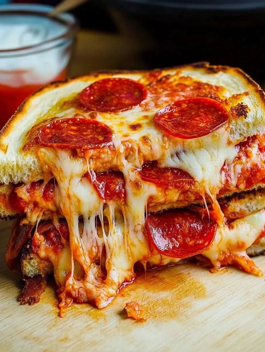 Sanduíche Quente de Pizza de Calabresa