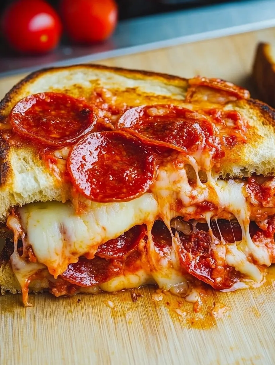 Sanduíche Quente de Pizza de Calabresa Caseiro