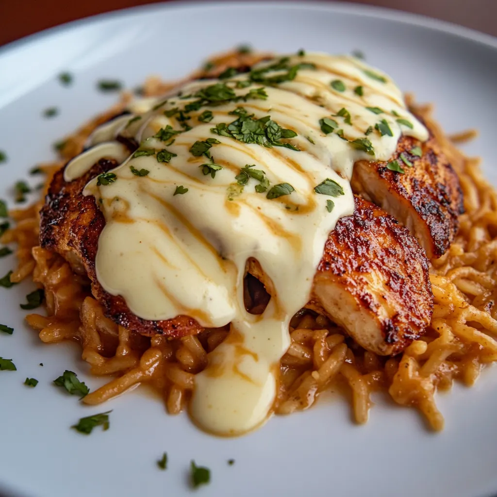 Frango Mexicano Fácil Com Molho de Queijo
