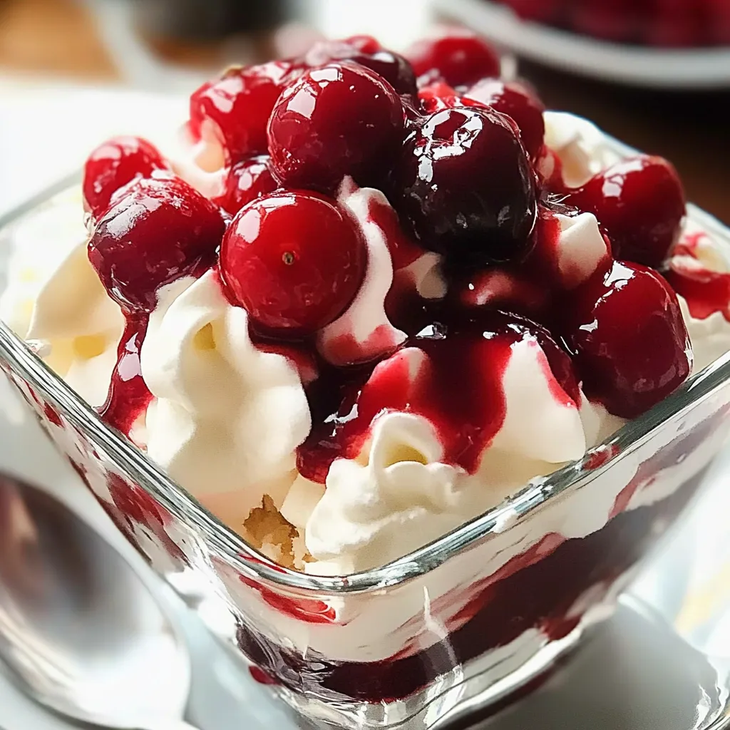 Sobremesa de Cerejas na Neve