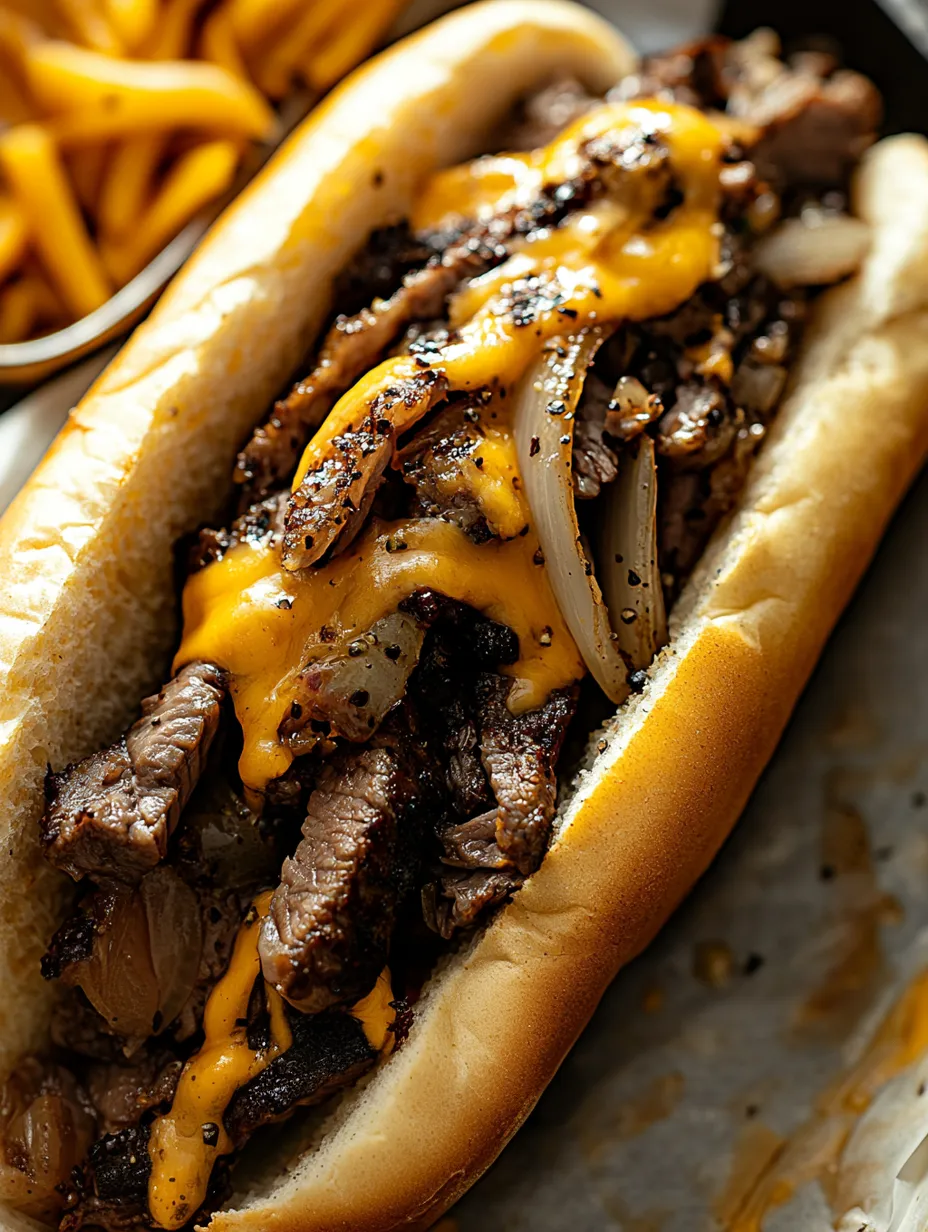 Delicioso Sanduíche Estilo Filadélfia