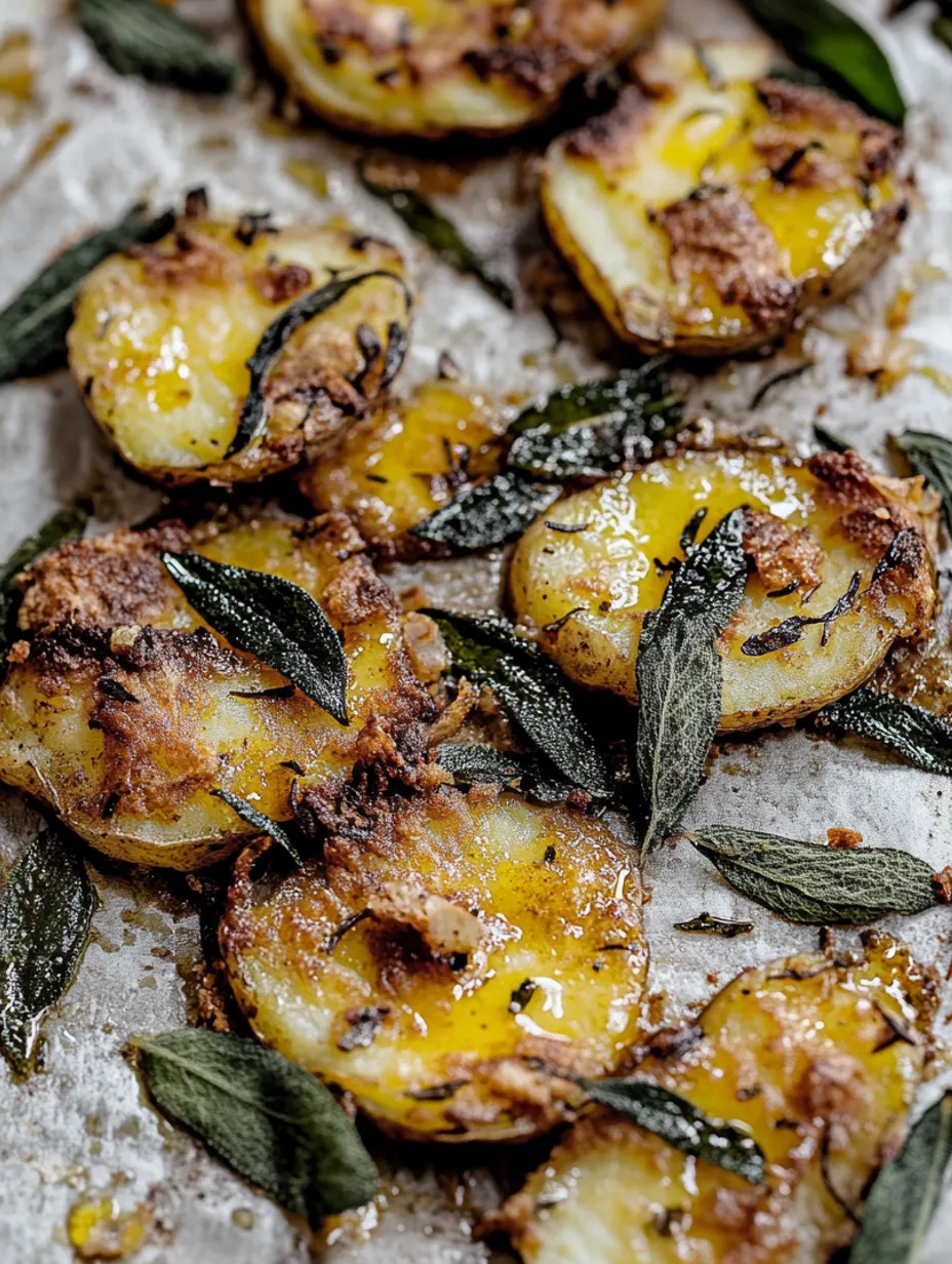 Batatas com Sálvia Amassadas