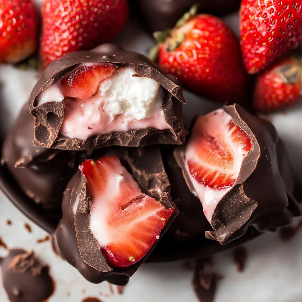 Iogurte de Morango Chocolate