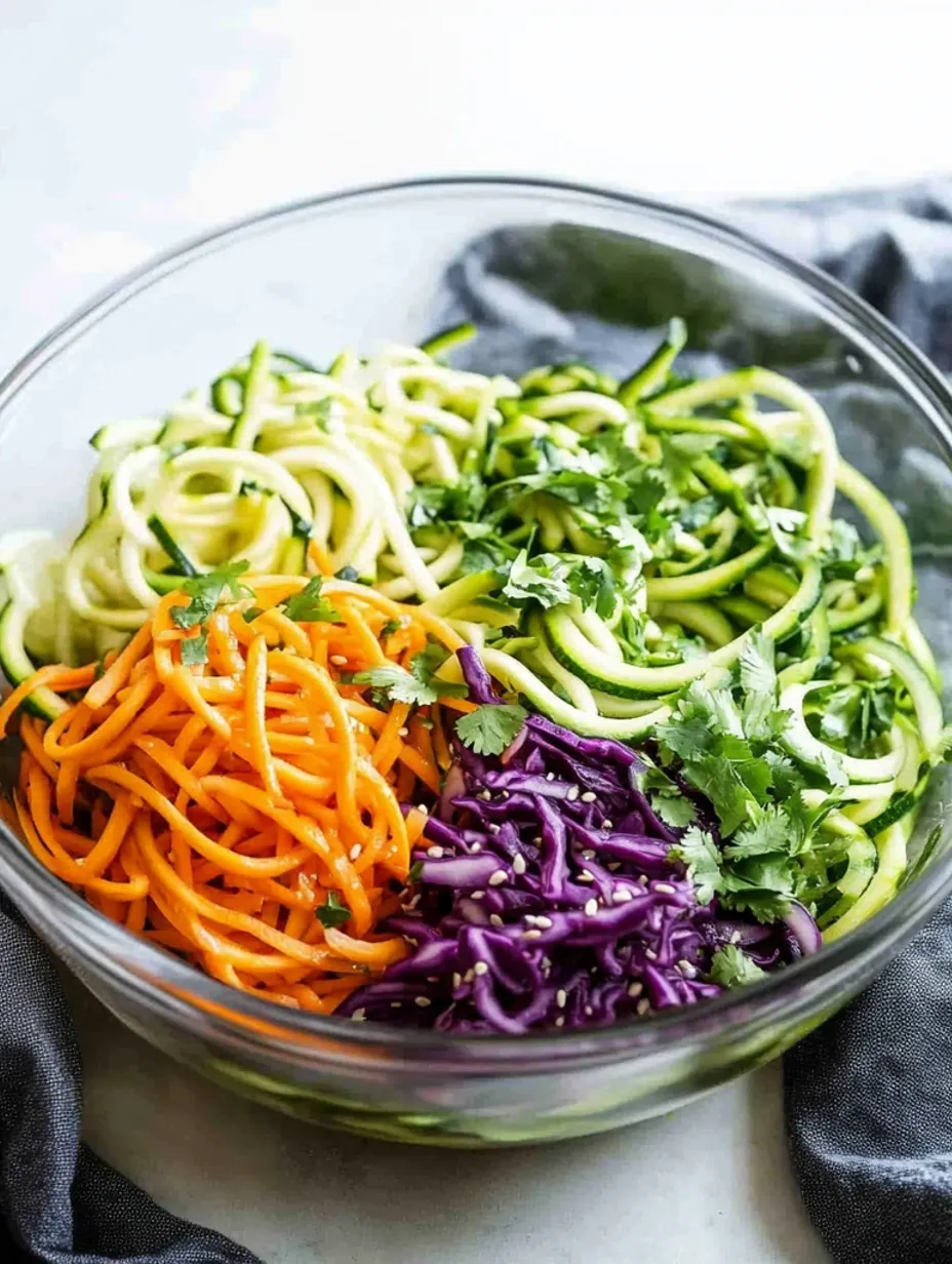 Espaguete de Abobrinha Oriental Picante Fácil