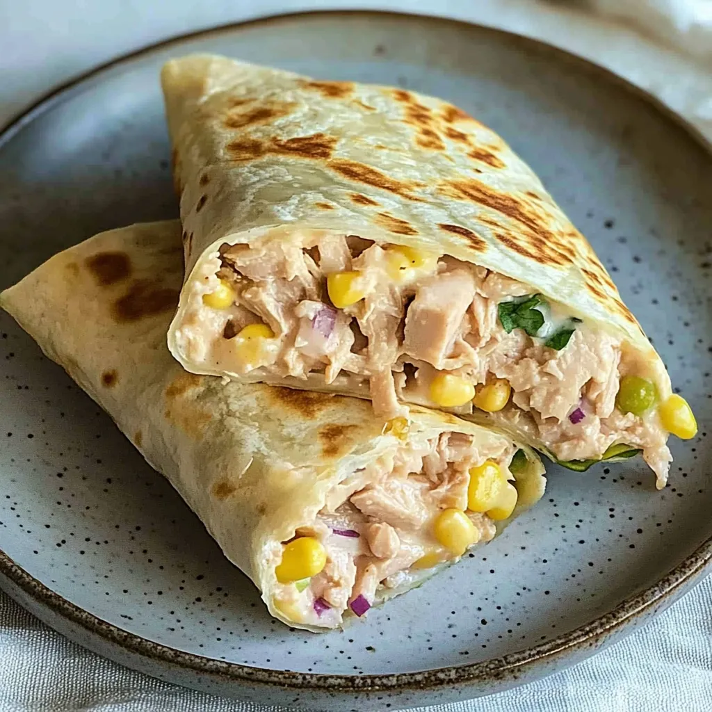 Wrap de Atum Cremoso Saudável