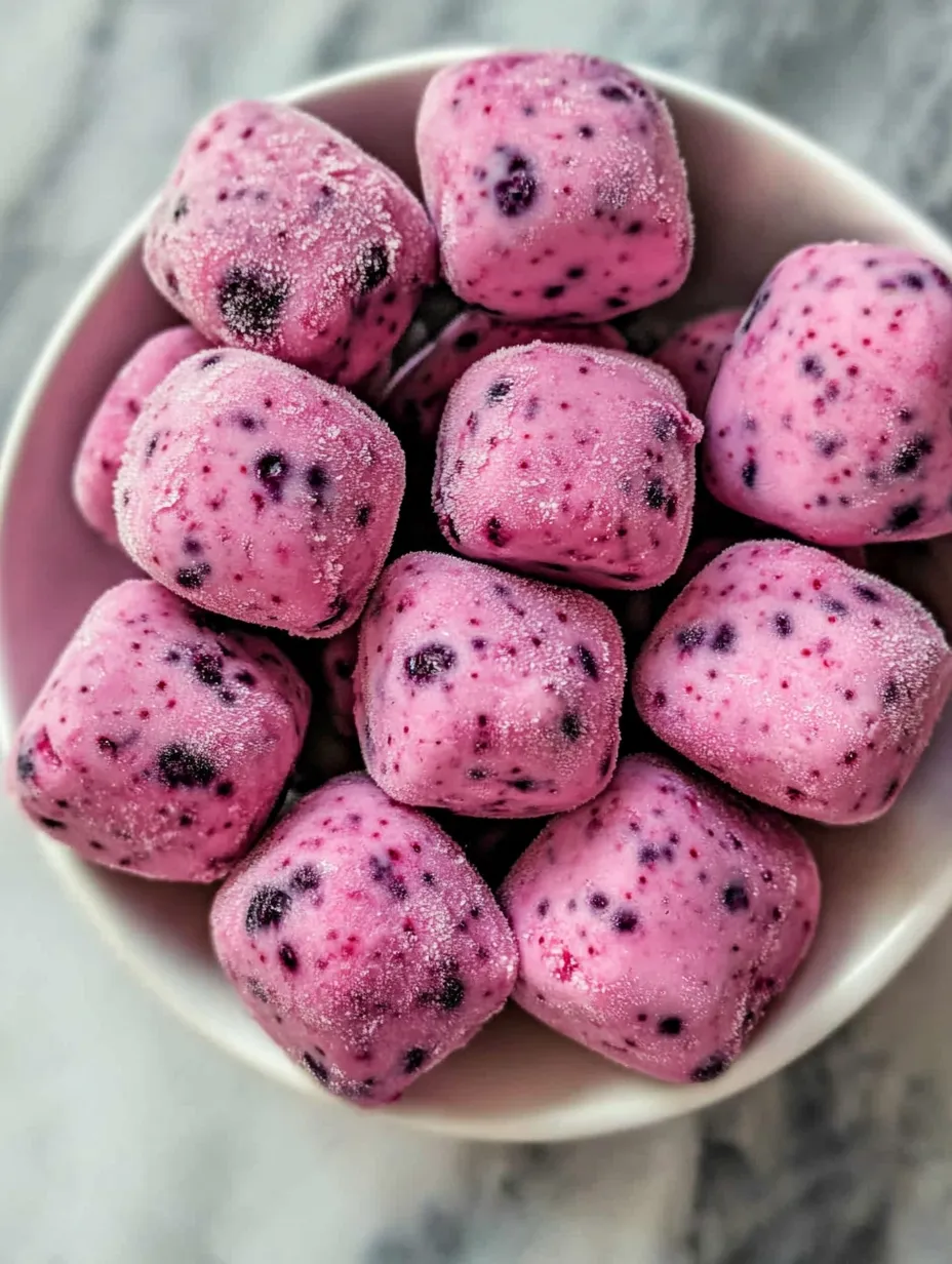 Petiscos de Iogurte com Frutas Vermelhas