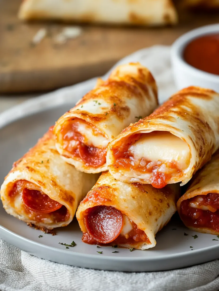 Enroladinhos de Pizza na Airfryer
