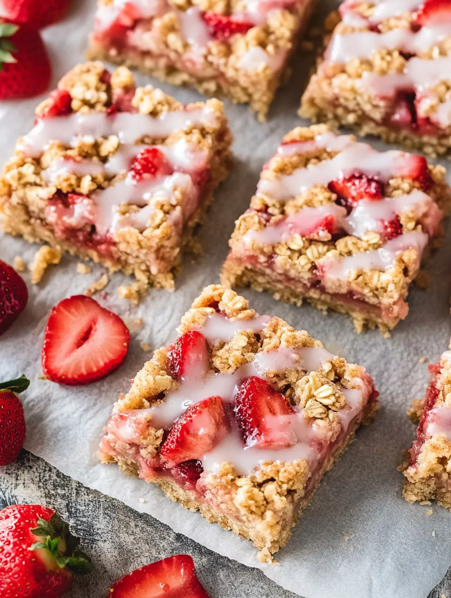 Strawberry Oatmeal Bars Recipe