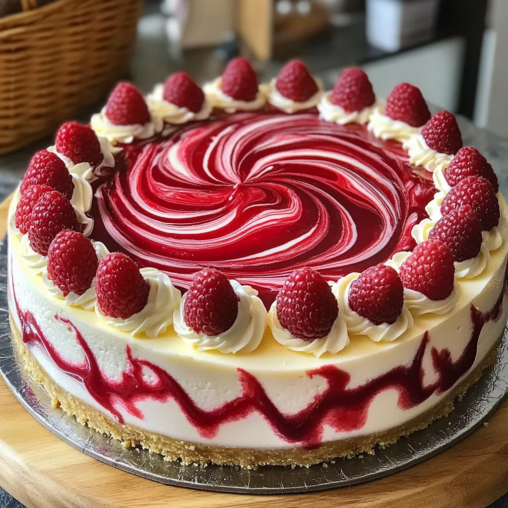 Cheesecake Chocolate Branco com Framboesa