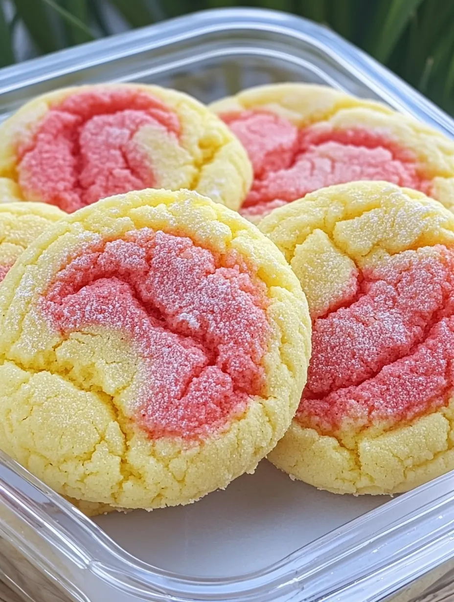 Biscoitos de Morango e Limão Tipo Bolo