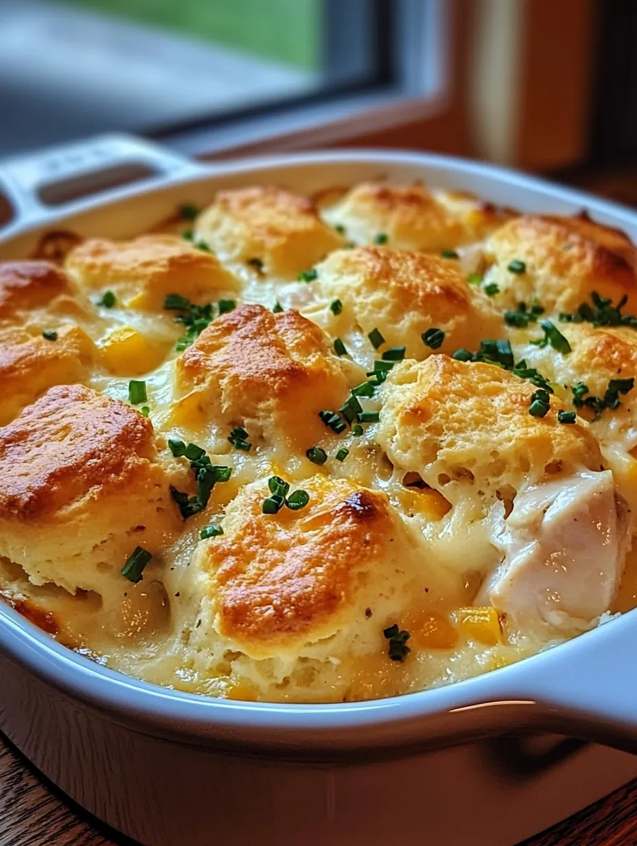 Caçarola de Frango com Biscoitos