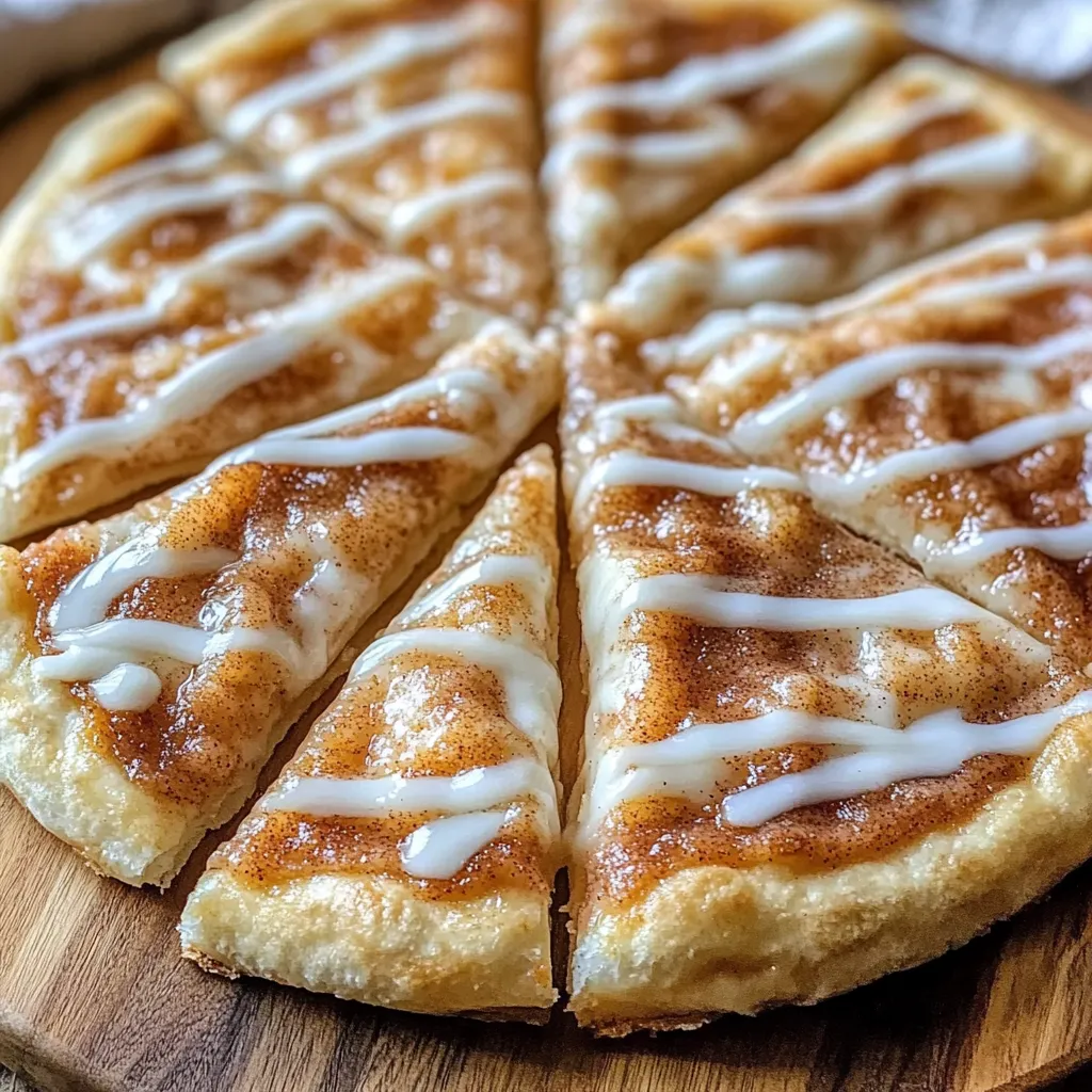 Pizza Doce de Canela e Açúcar com Massa Folhada