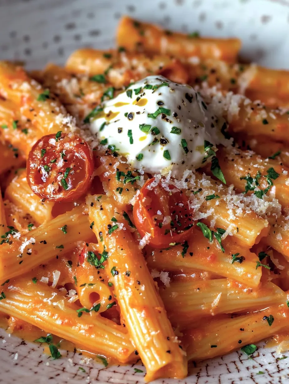 Massa Cremosa de Tomate e Alho