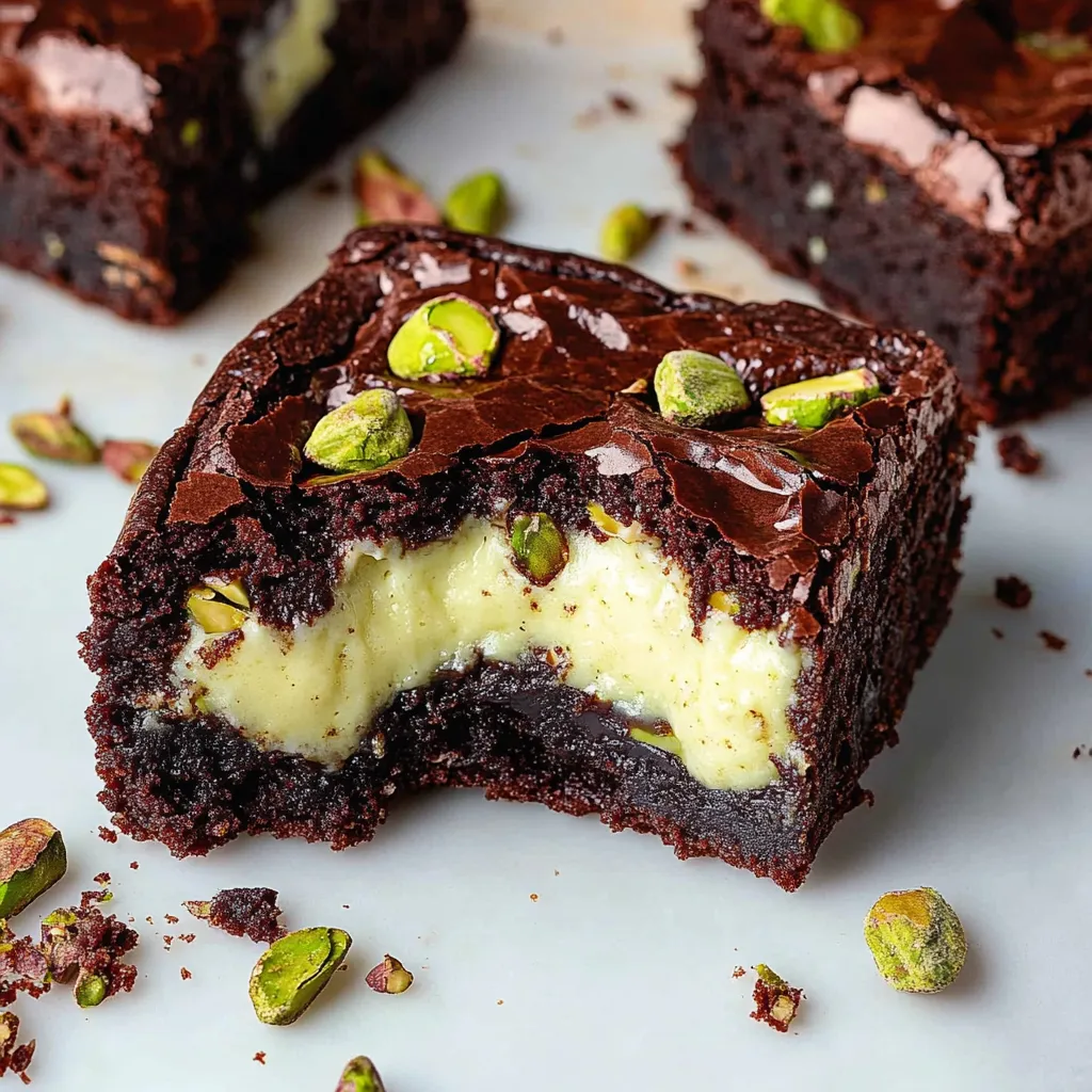 Brownies Cremosos Pistache
