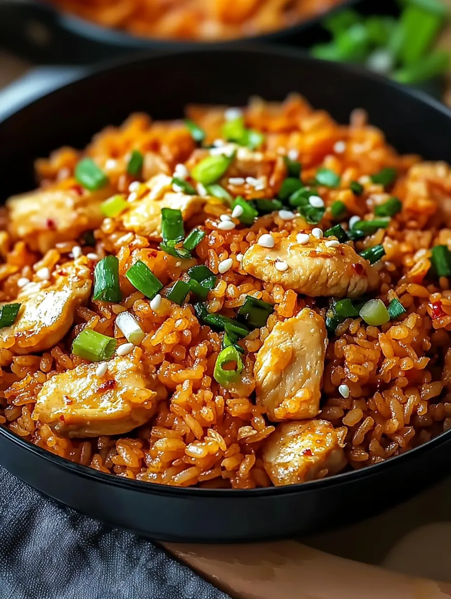 Arroz Frito com Kimchi e Frango Fácil
