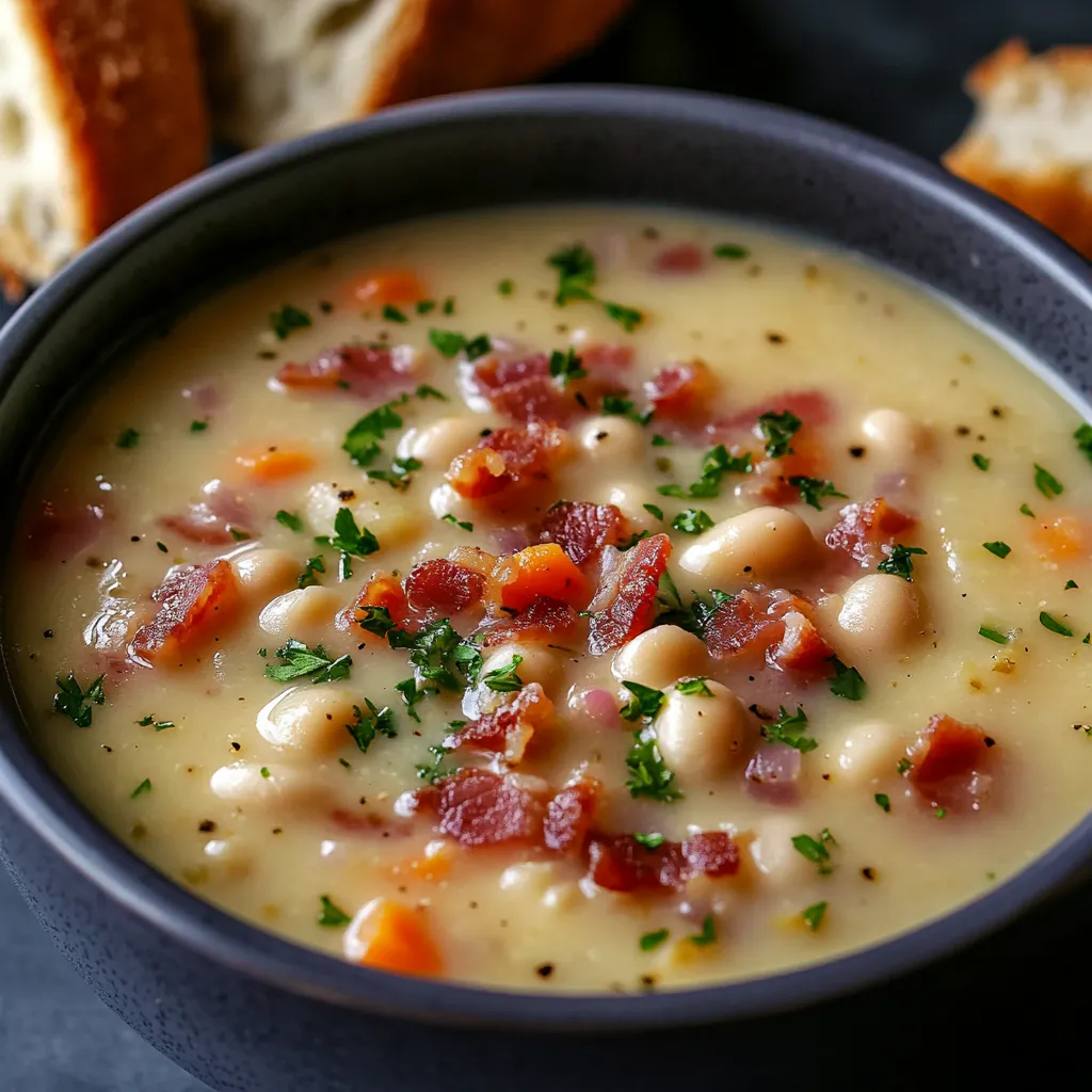 Sopa de Feijão com Bacon