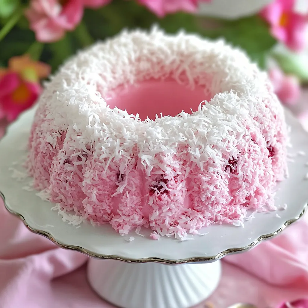 Bolo Nevado de Coco com Espiral de Framboesa