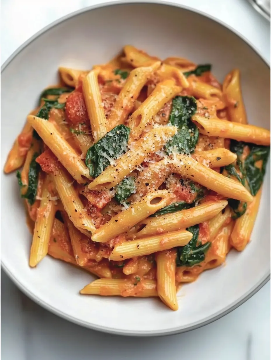 Massa Cremosa com Tomate e Espinafre