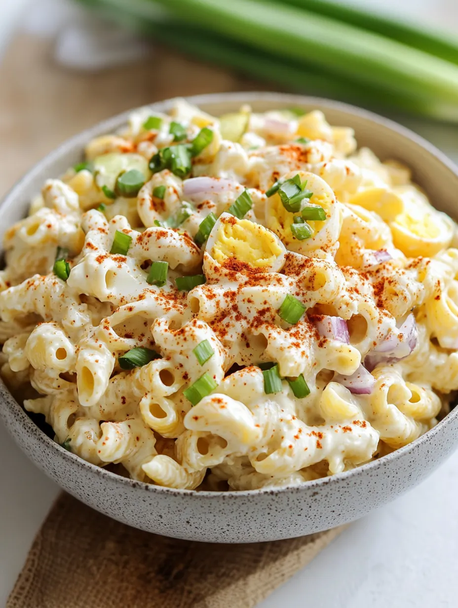 Deliciosa Salada de Macarrão com Ovos Temperados