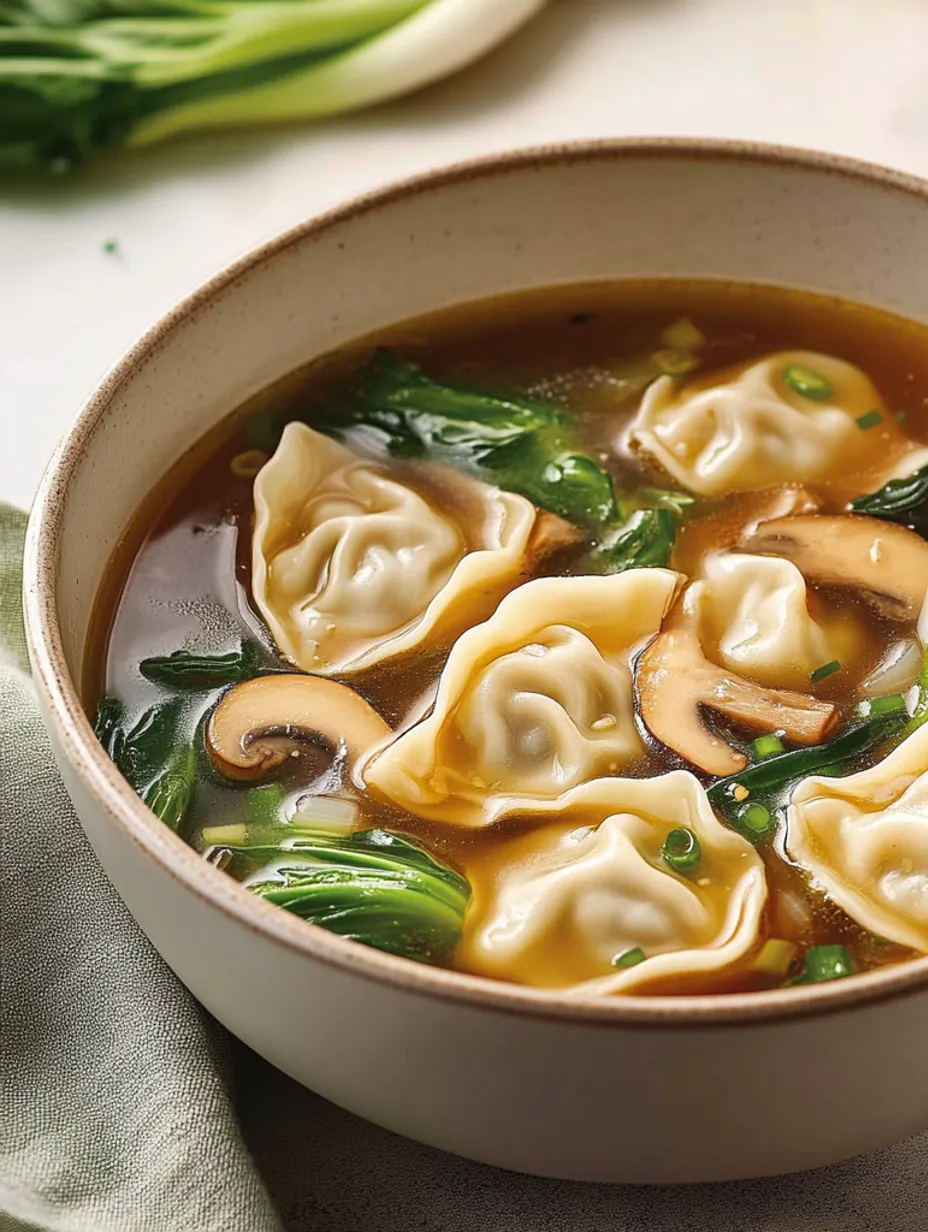 Sopa de Wonton Fácil