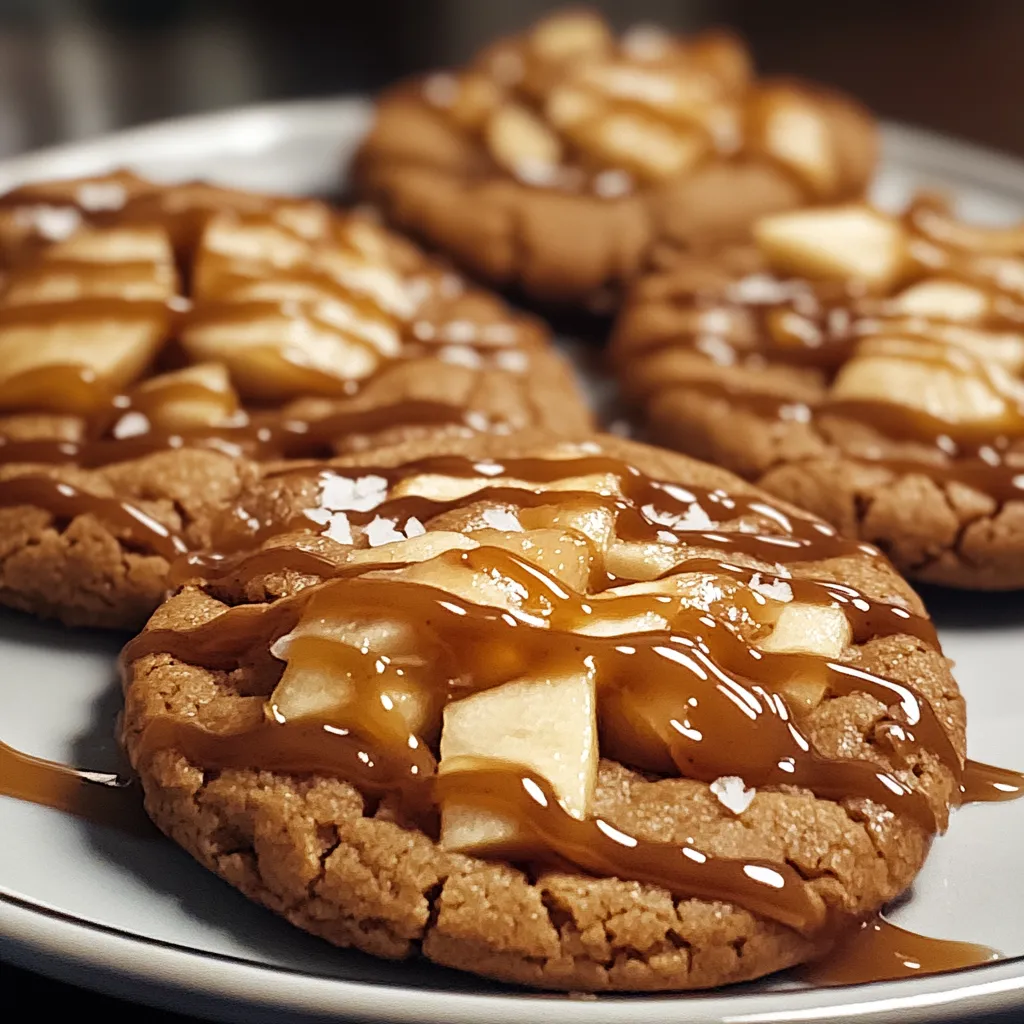 Biscoitos Maçã Canela com Caramelo