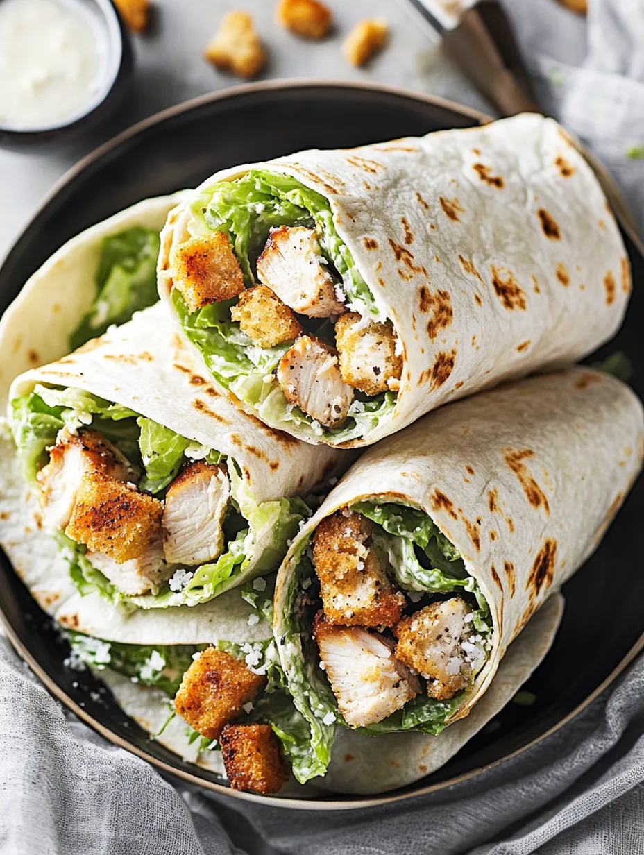 Chicken Caesar Wraps Recipe