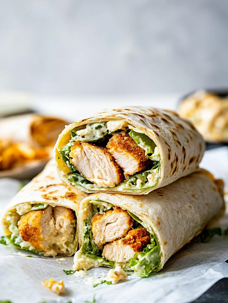 Easy Chicken Caesar Wraps Recipe