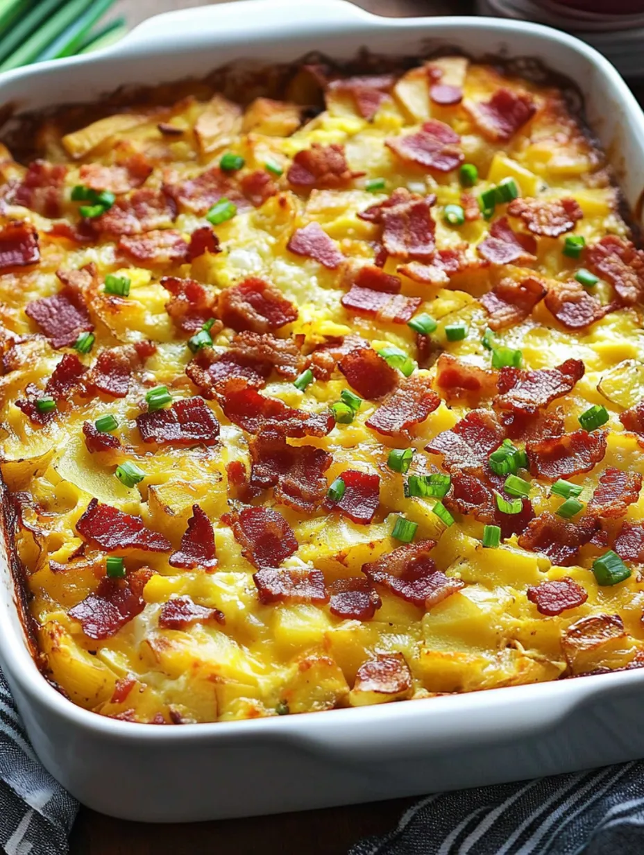 Deliciosa Caçarola de Bacon, Batata e Ovo