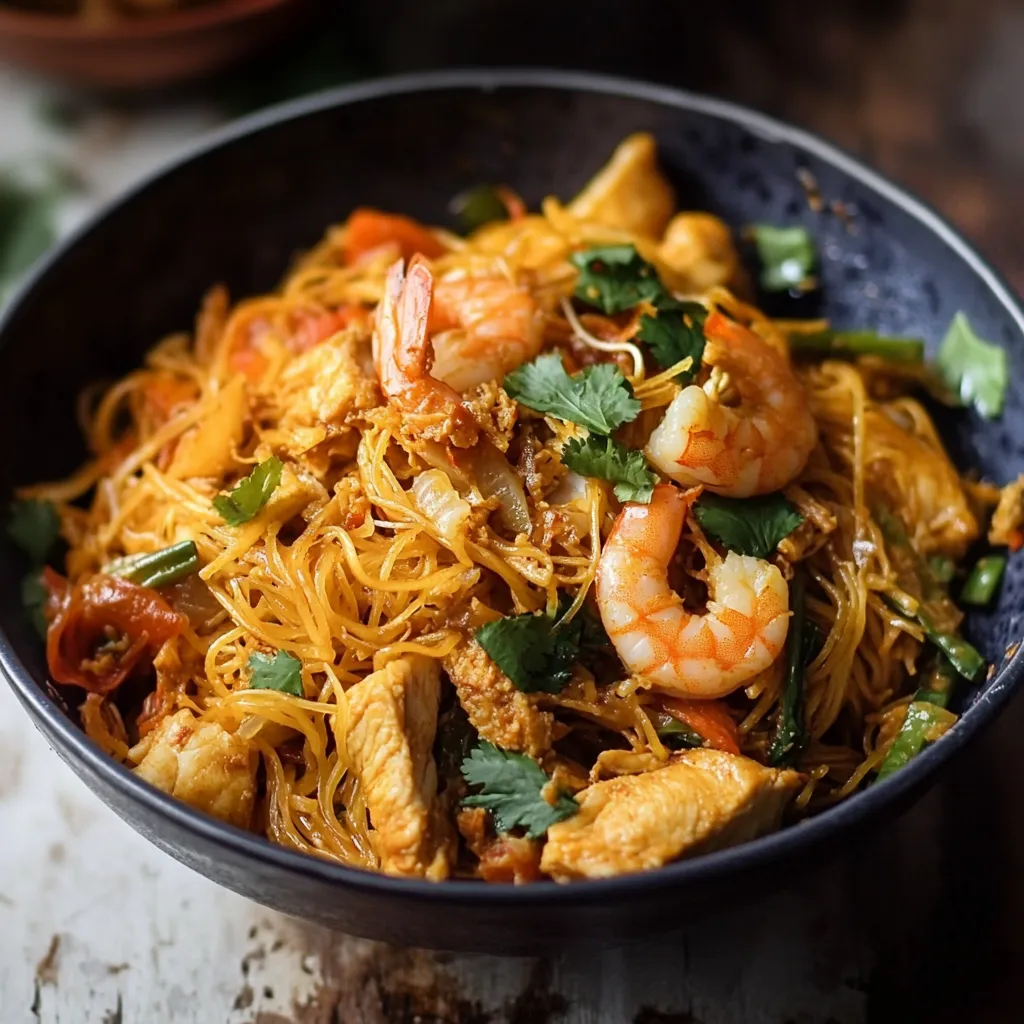 Noodles Estilo Singapura