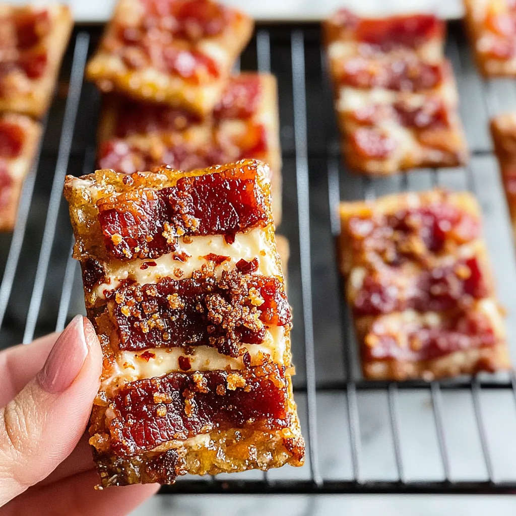 Biscoitos de Bacon Caramelizado Boursin