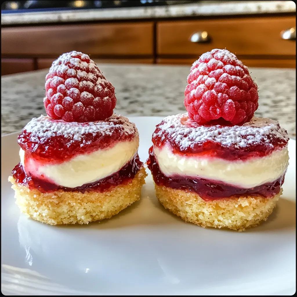 Tacinhas Fáceis de Cheesecake de Limão e Framboesa