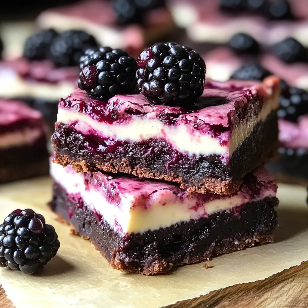 Brownies de Cheesecake com Amora