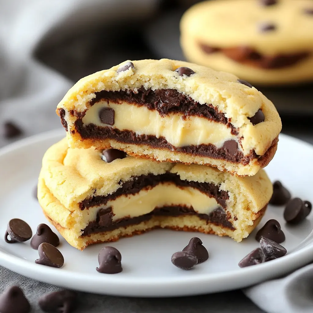 Biscoitos de chocolate e cheesecake fáceis