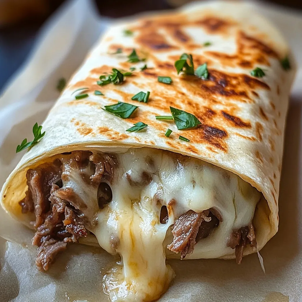 Wrap Philly Cheesesteak Fácil
