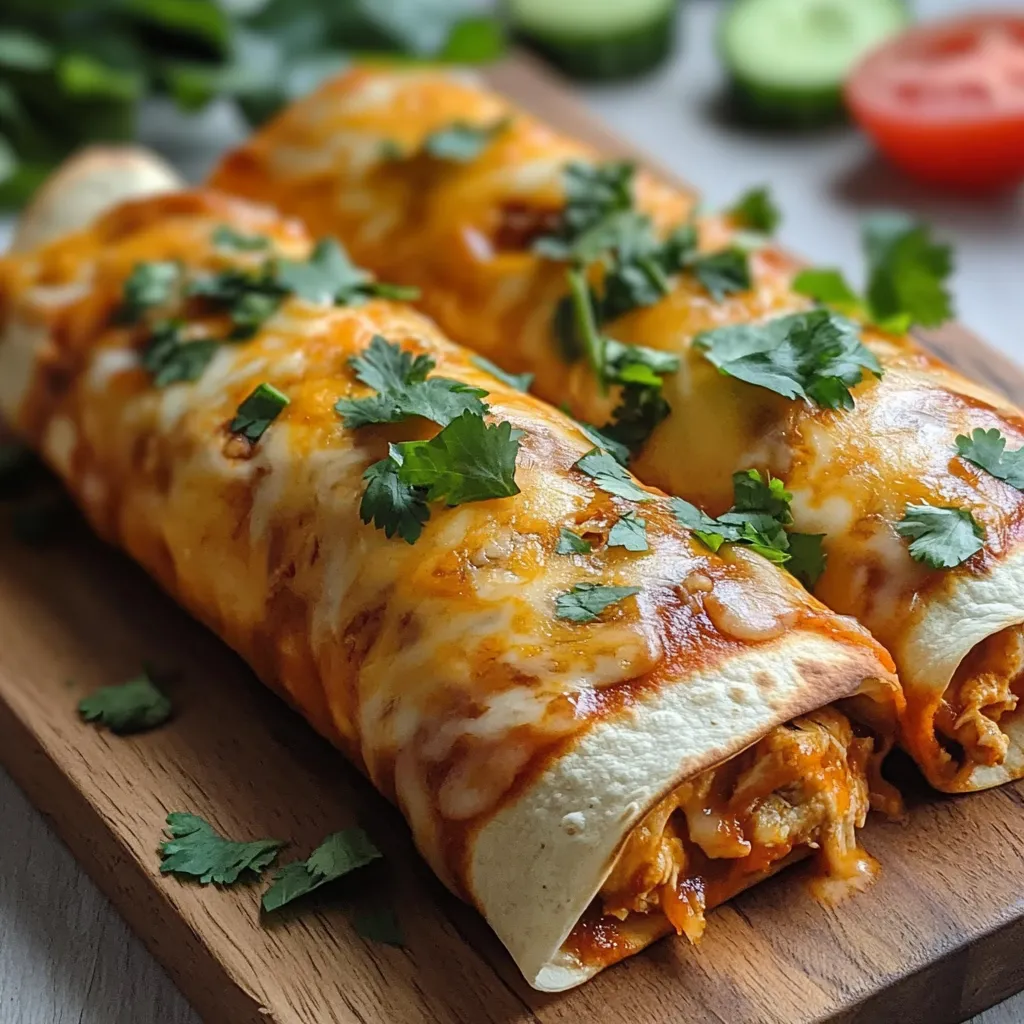 Chimichangas de Frango Dourado no Forno