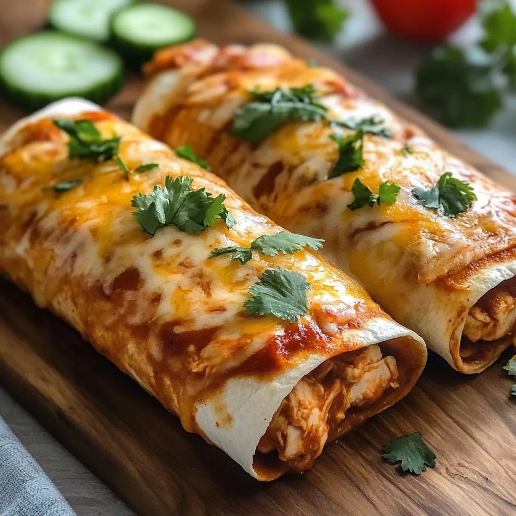Chimichanga de Frango no Forno Fácil