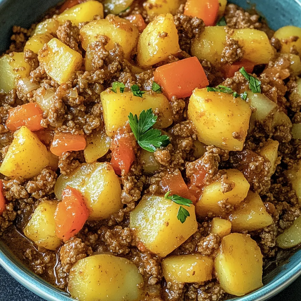 Ensopado com Carne e Batatas