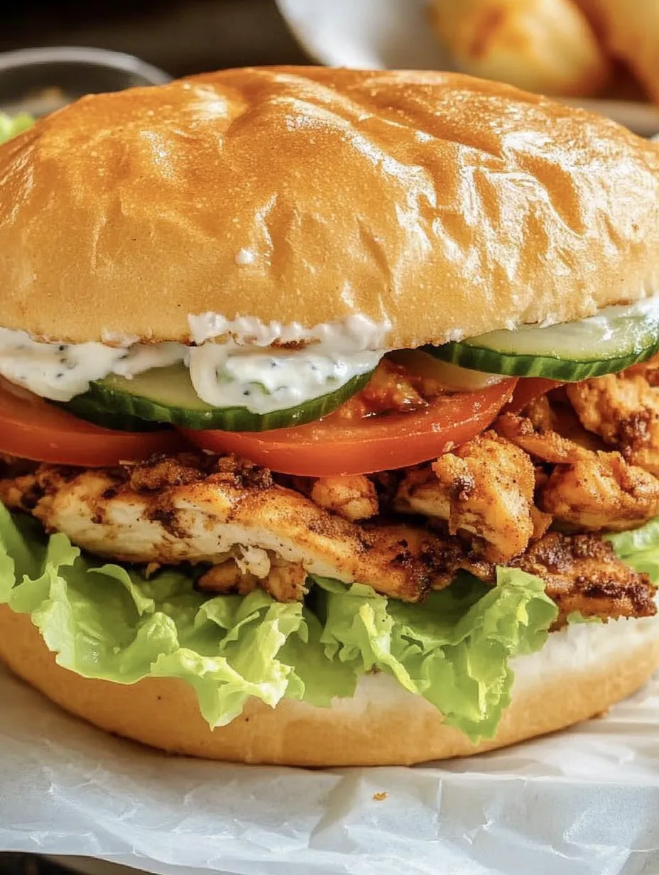 Sanduíche de Giros Caseiro com Tzatziki