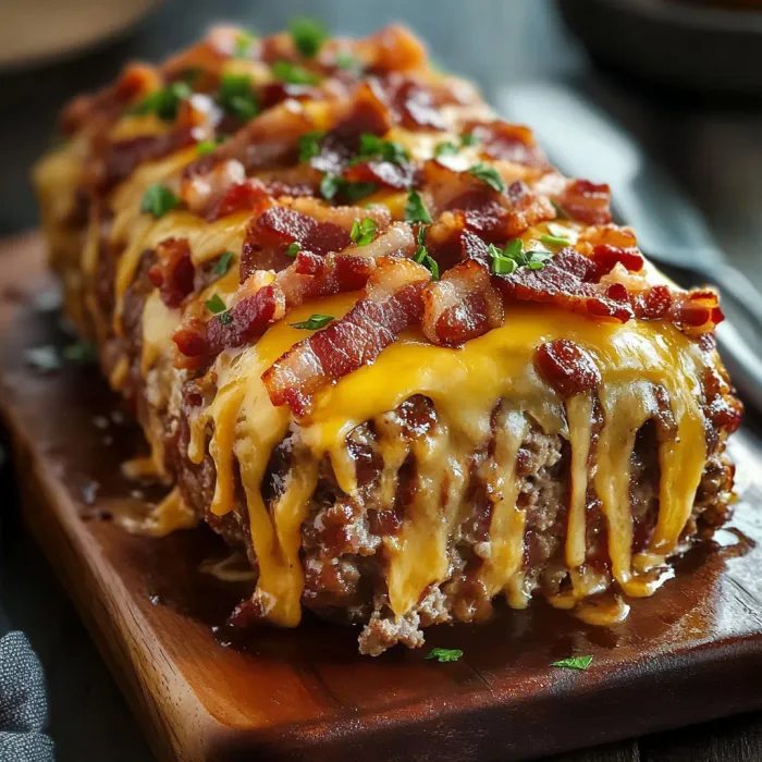 Hackbraten com Queijo e Bacon
