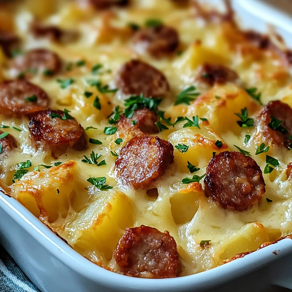 Linguiça Batata Cremosa Assada