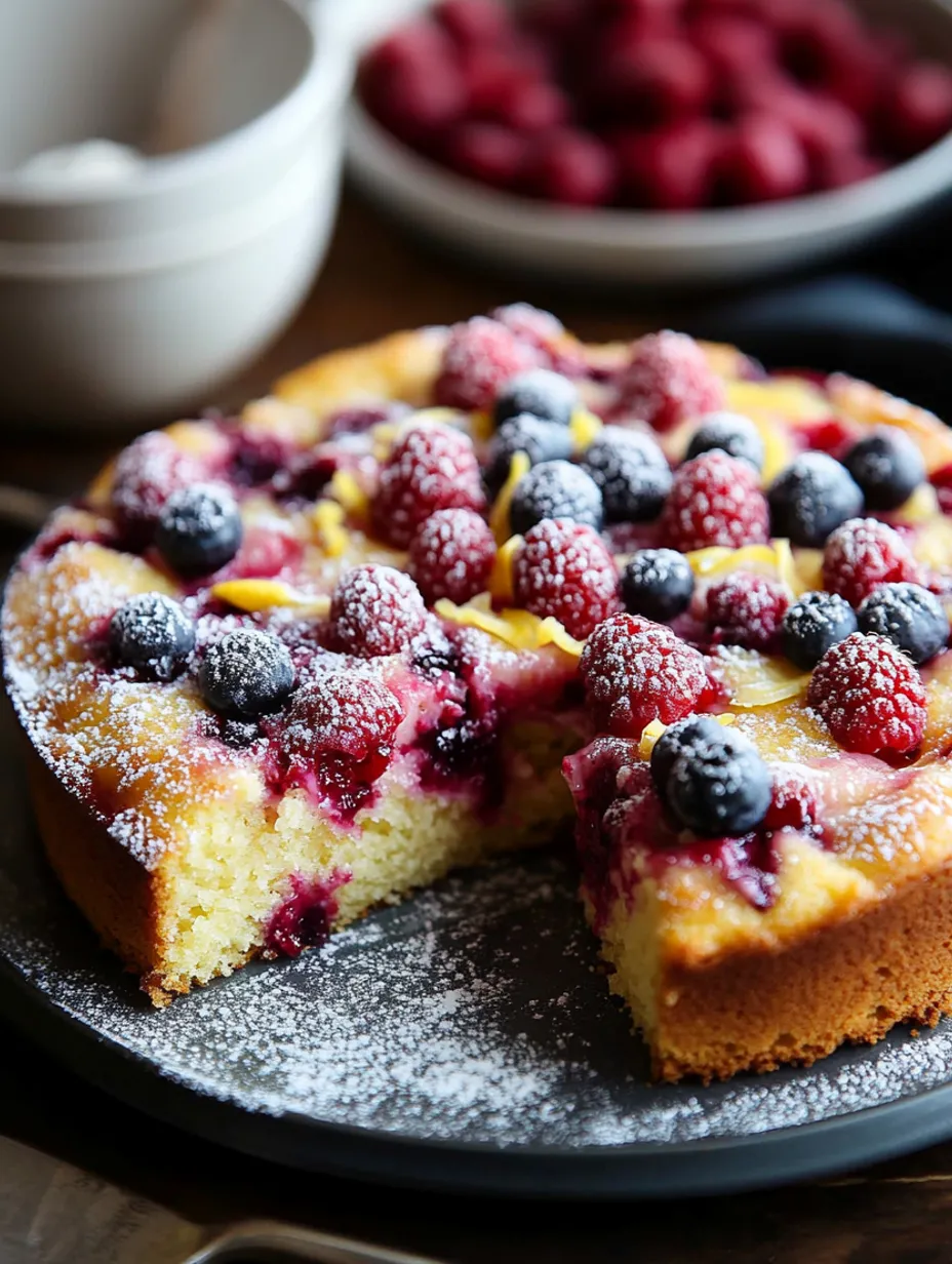 Bolo de Framboesa e Limão