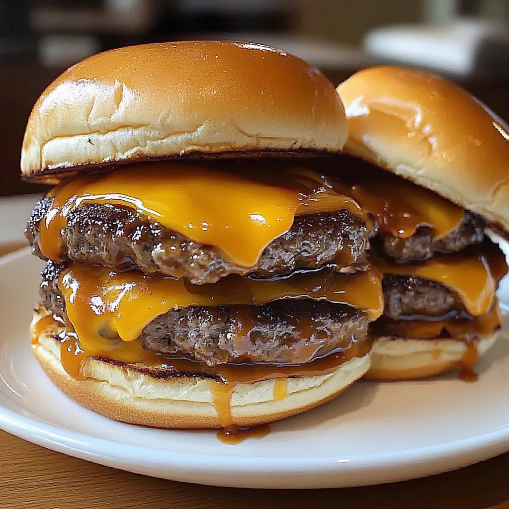 Hambúrguer Duplo de Alho estilo Steak and Shake Fácil