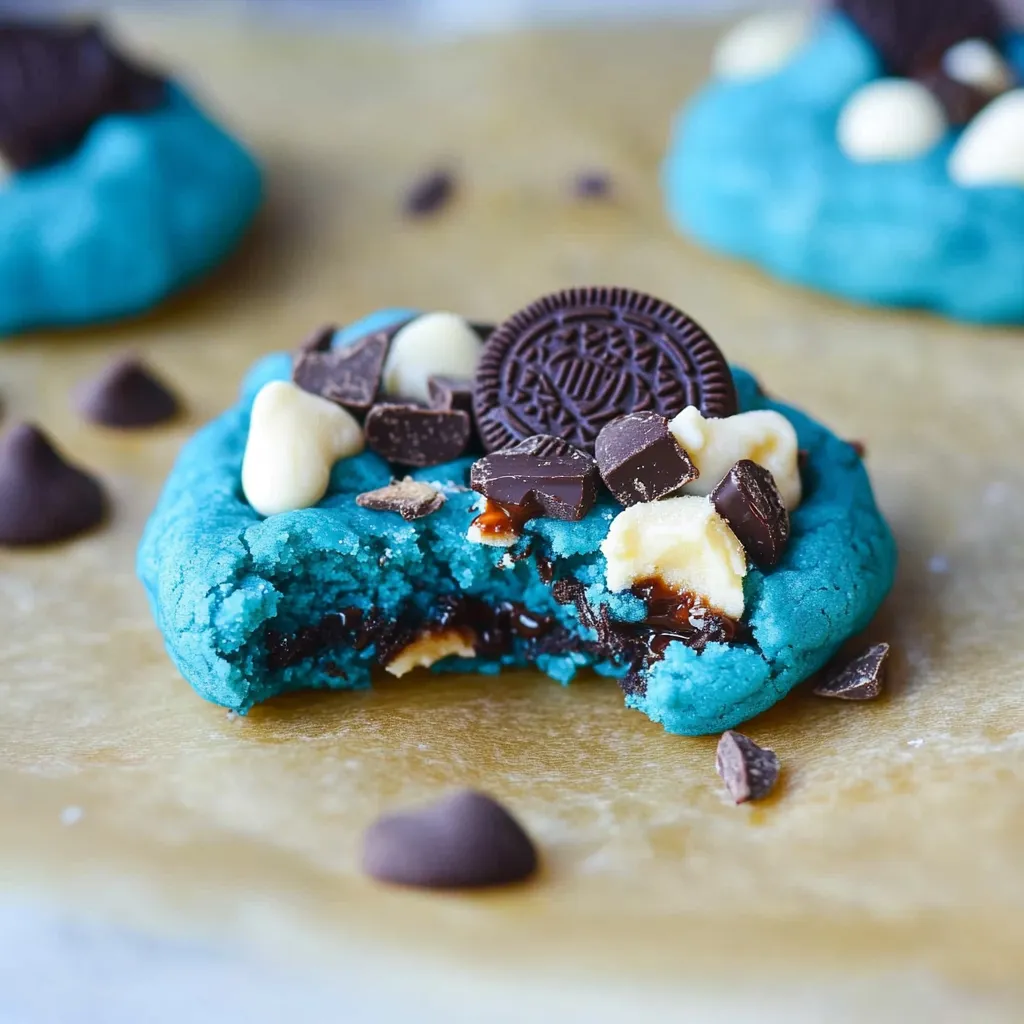 Biscoitos Monstro Azul