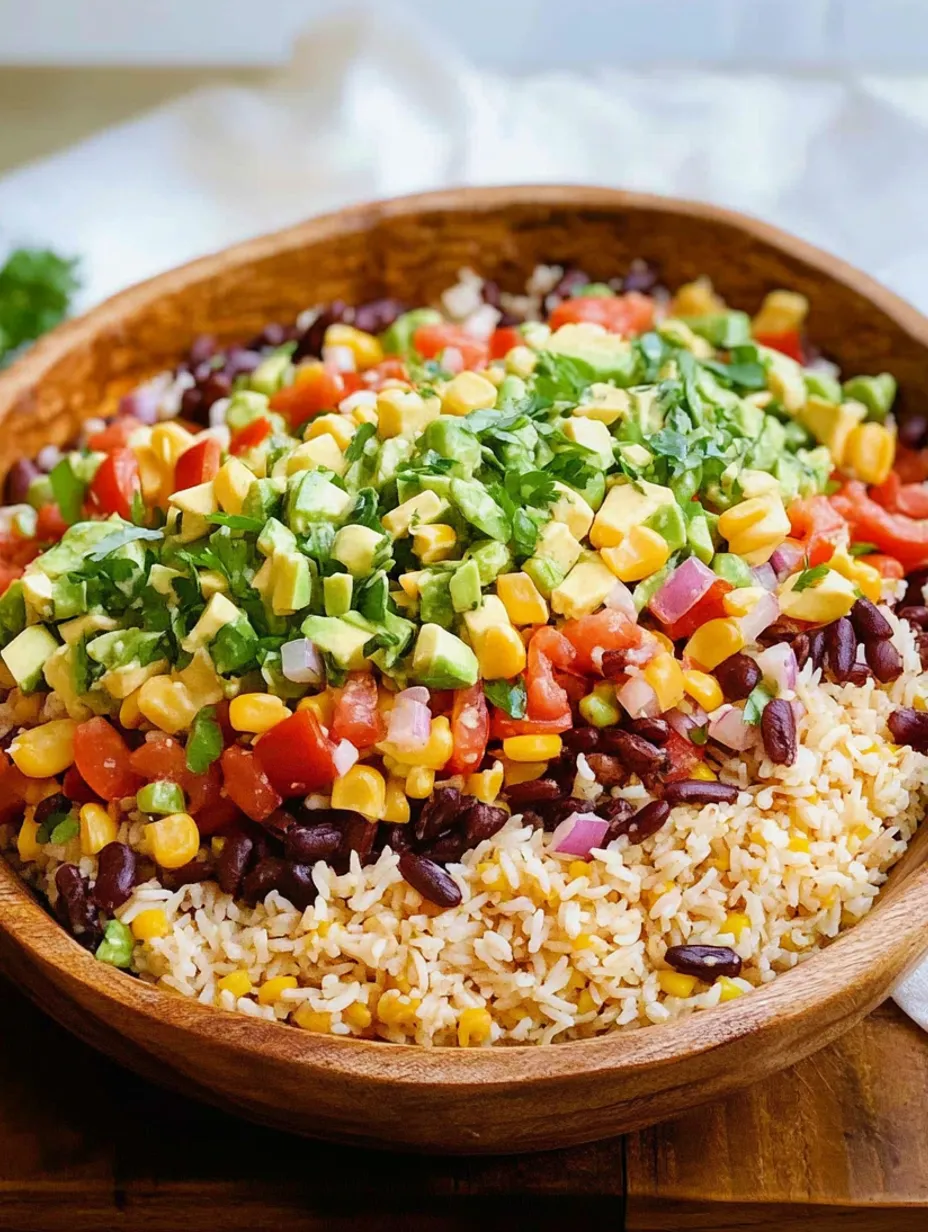 Salada de Arroz Caipira com Molho Chimichurri